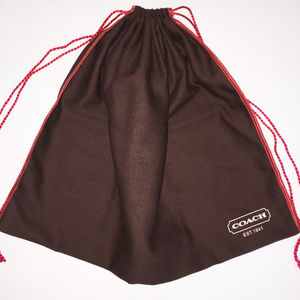 COACH Small Brown Fabric Dust Bag 13" x 15.5"